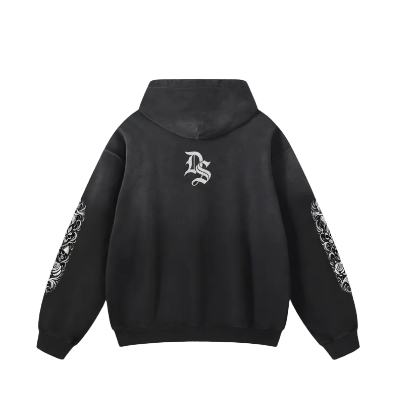 "Perfect Sinner" Heavyweight Sunfade Oversized Hoodie ODMPOD