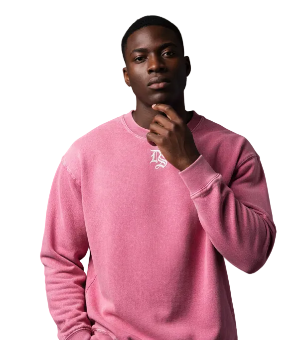 Drop Signature Acid Wash Oversize Long Sleeve T-Shirt Drop Society