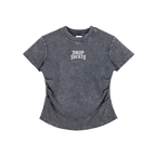 Vintaged-Wash Bodycon Cotton T-Shirt ODMPOD