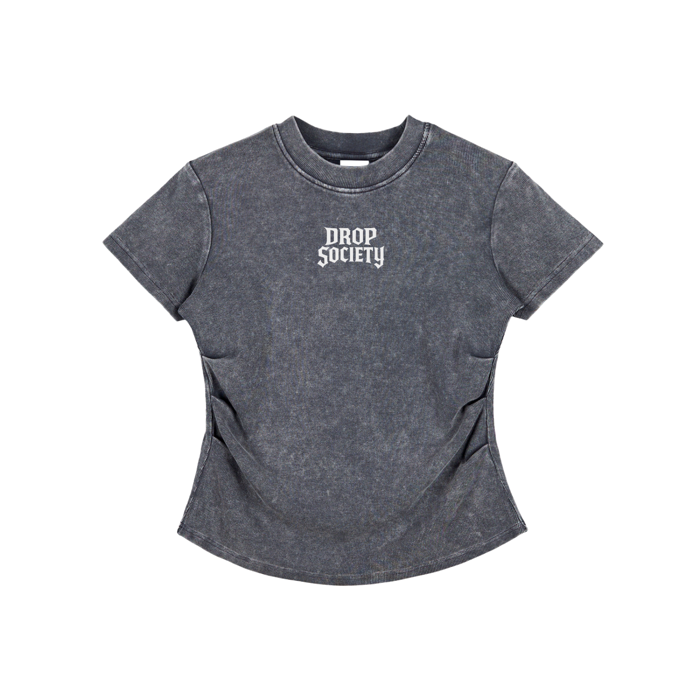 Vintaged-Wash Bodycon Cotton T-Shirt ODMPOD