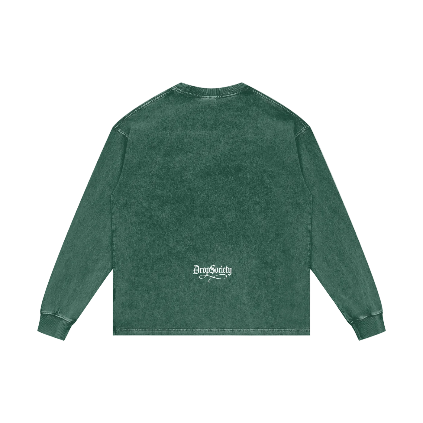 Drop Signature Acid Wash Oversize Long Sleeve T-Shirt ODMPOD