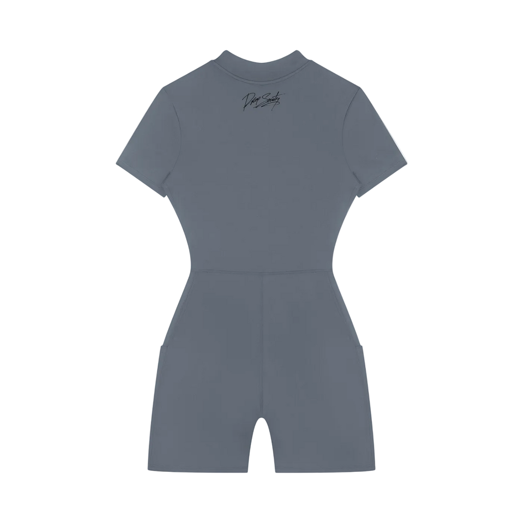Sovereign Heart Quarter-Zip Short Sleeve Romper Drop Society