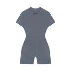 Sovereign Heart Quarter-Zip Short Sleeve Romper Drop Society