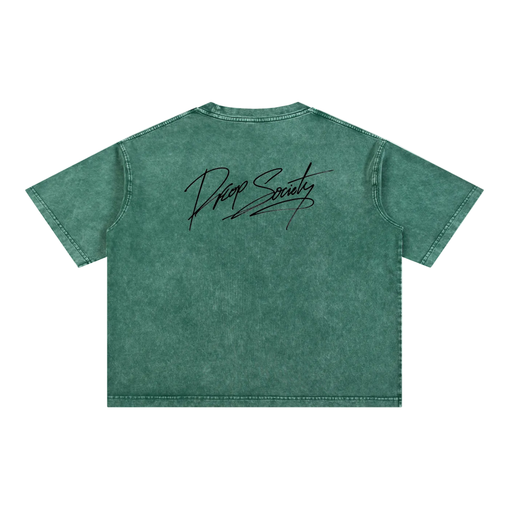 Mineral Wash Boxy Cotton T-Shirt ODMPOD