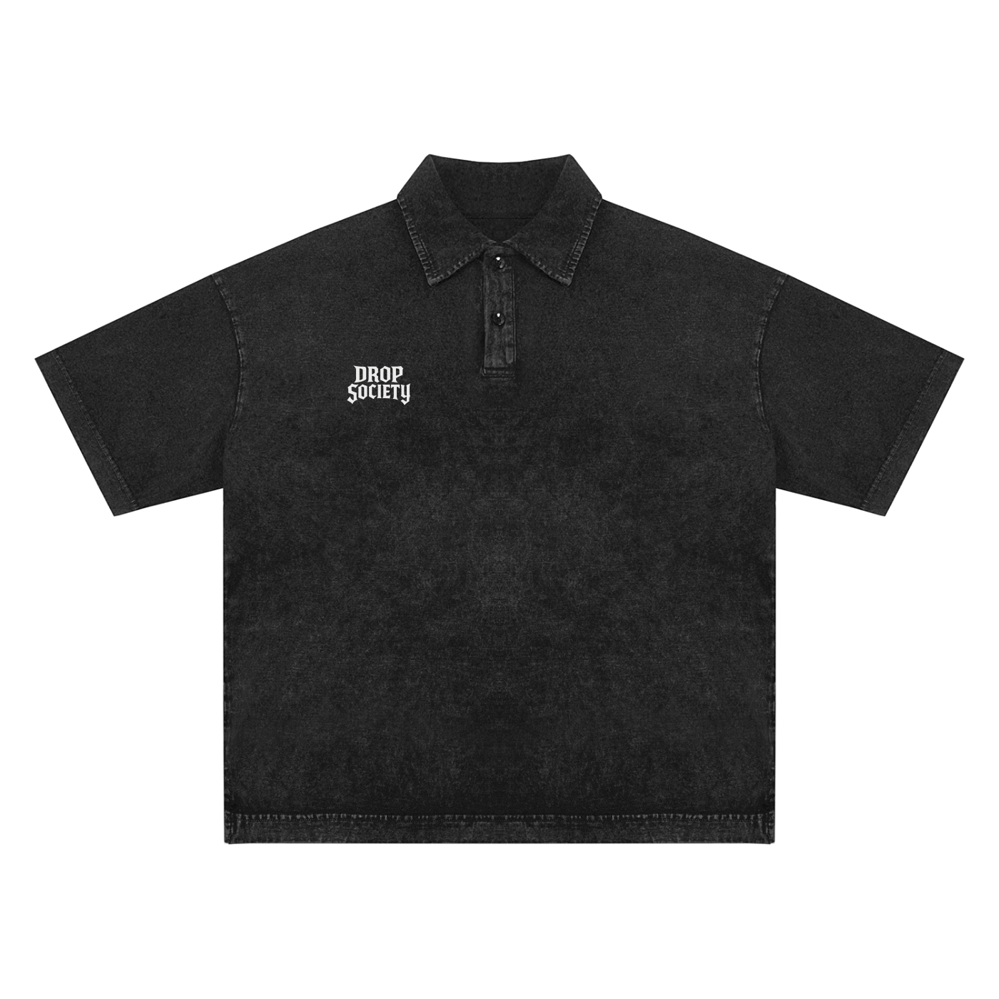 Heavyweight Snow-Washed Polo T-Shirt ODMPOD