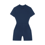 Sovereign Heart Quarter-Zip Short Sleeve Romper Drop Society