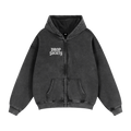 Drop "OFFICIAL" Zip-Through Boxy Fleece Hoodie ODMPOD