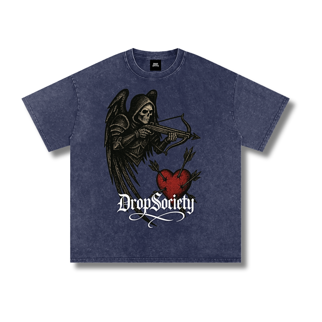 "Heart Seeker" Vintage Acid Wash Oversize T-Shirt ODMPOD