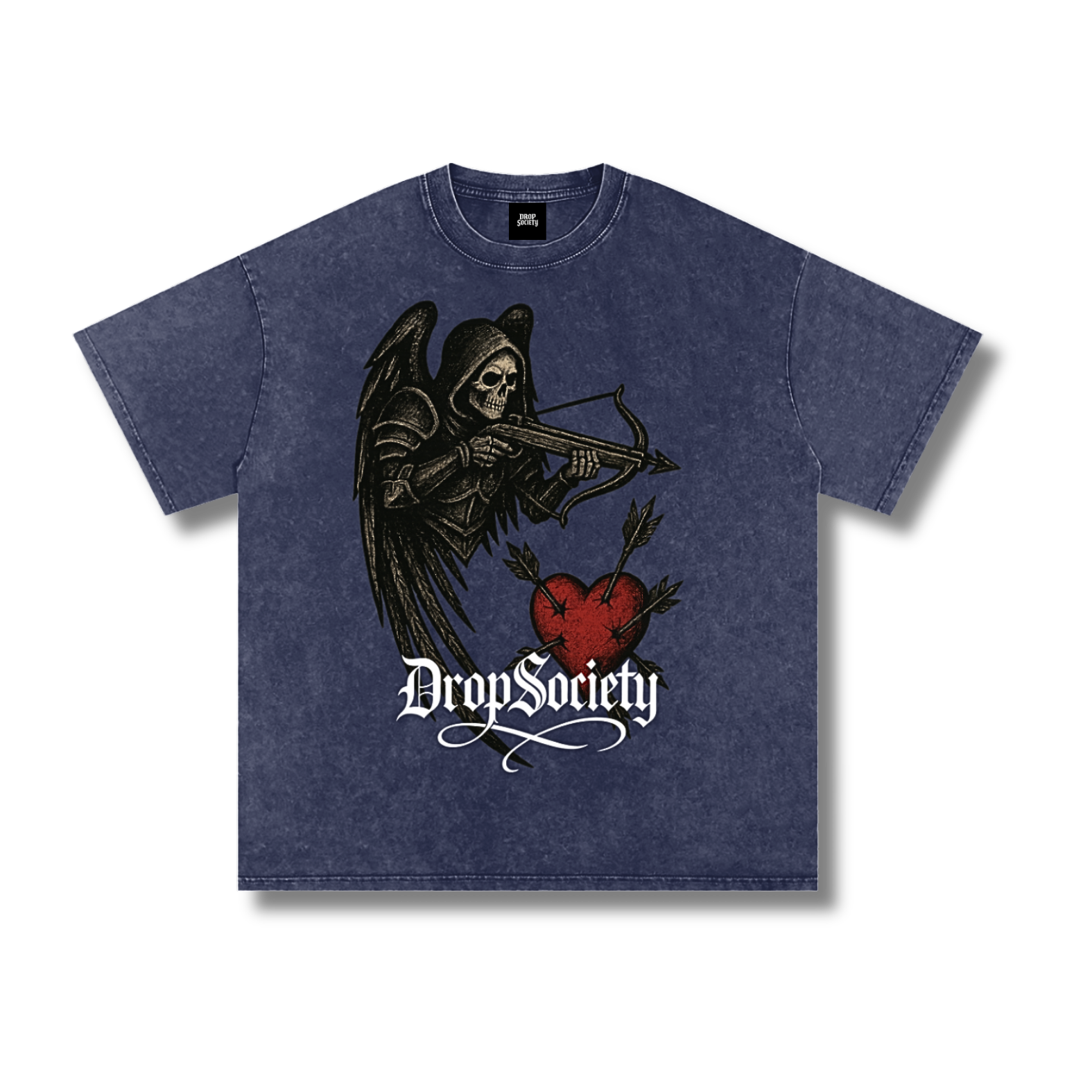 "Heart Seeker" Vintage Acid Wash Oversize T-Shirt ODMPOD