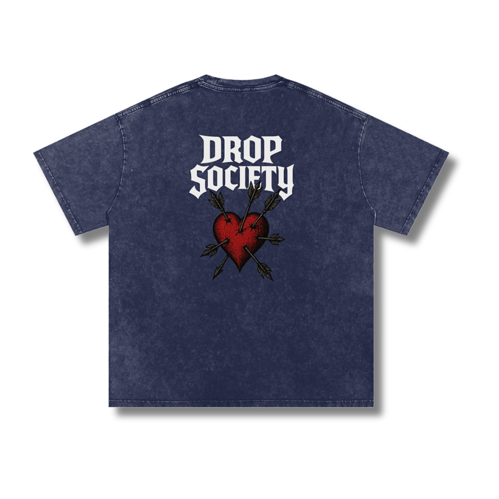 "Heart Seeker" Vintage Acid Wash Oversize T-Shirt ODMPOD