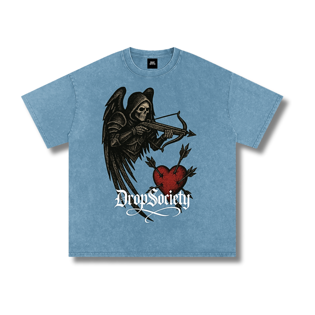 "Heart Seeker" Vintage Acid Wash Oversize T-Shirt ODMPOD