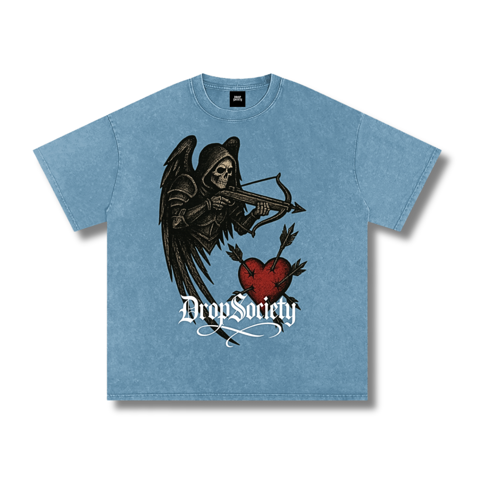 "Heart Seeker" Vintage Acid Wash Oversize T-Shirt ODMPOD