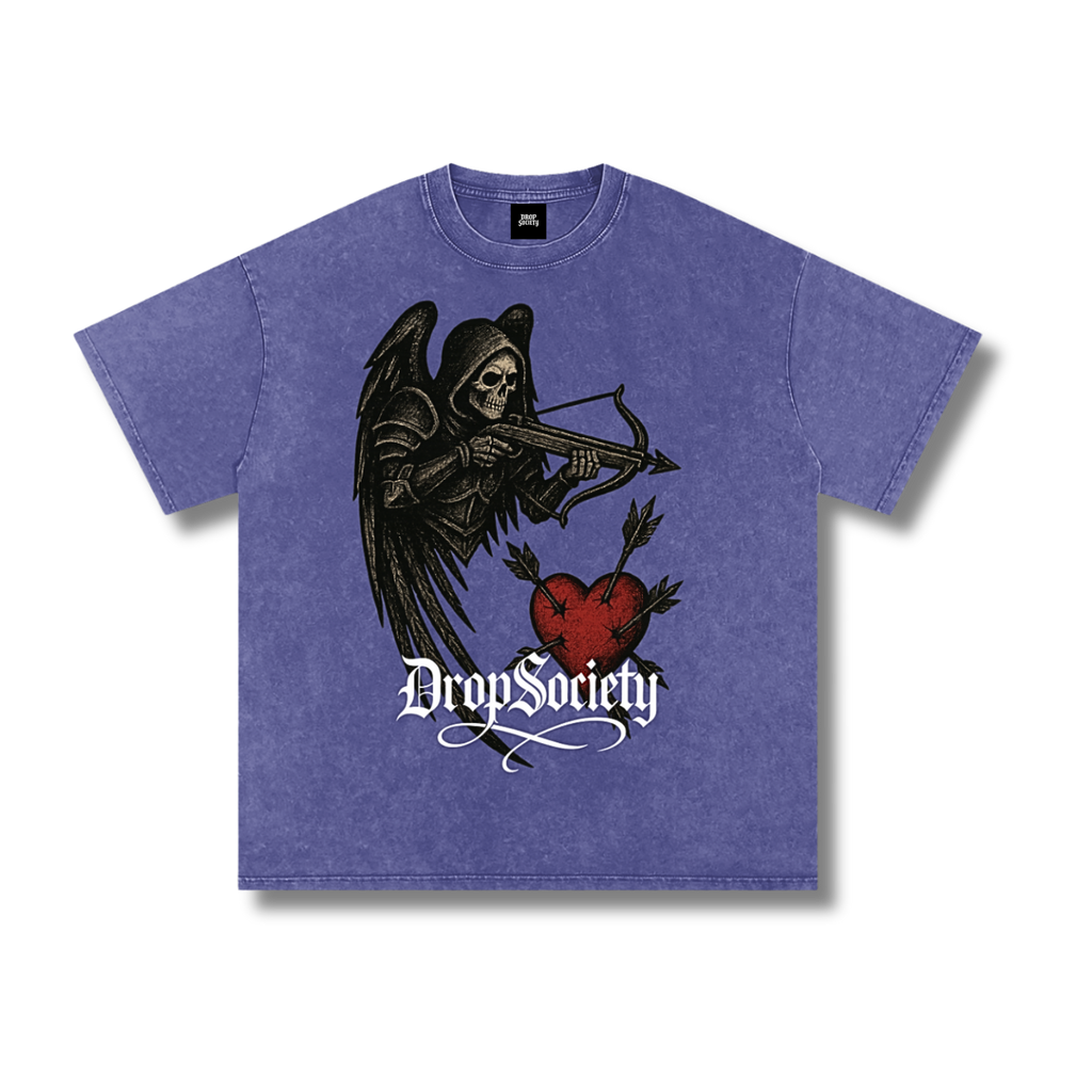 "Heart Seeker" Vintage Acid Wash Oversize T-Shirt ODMPOD