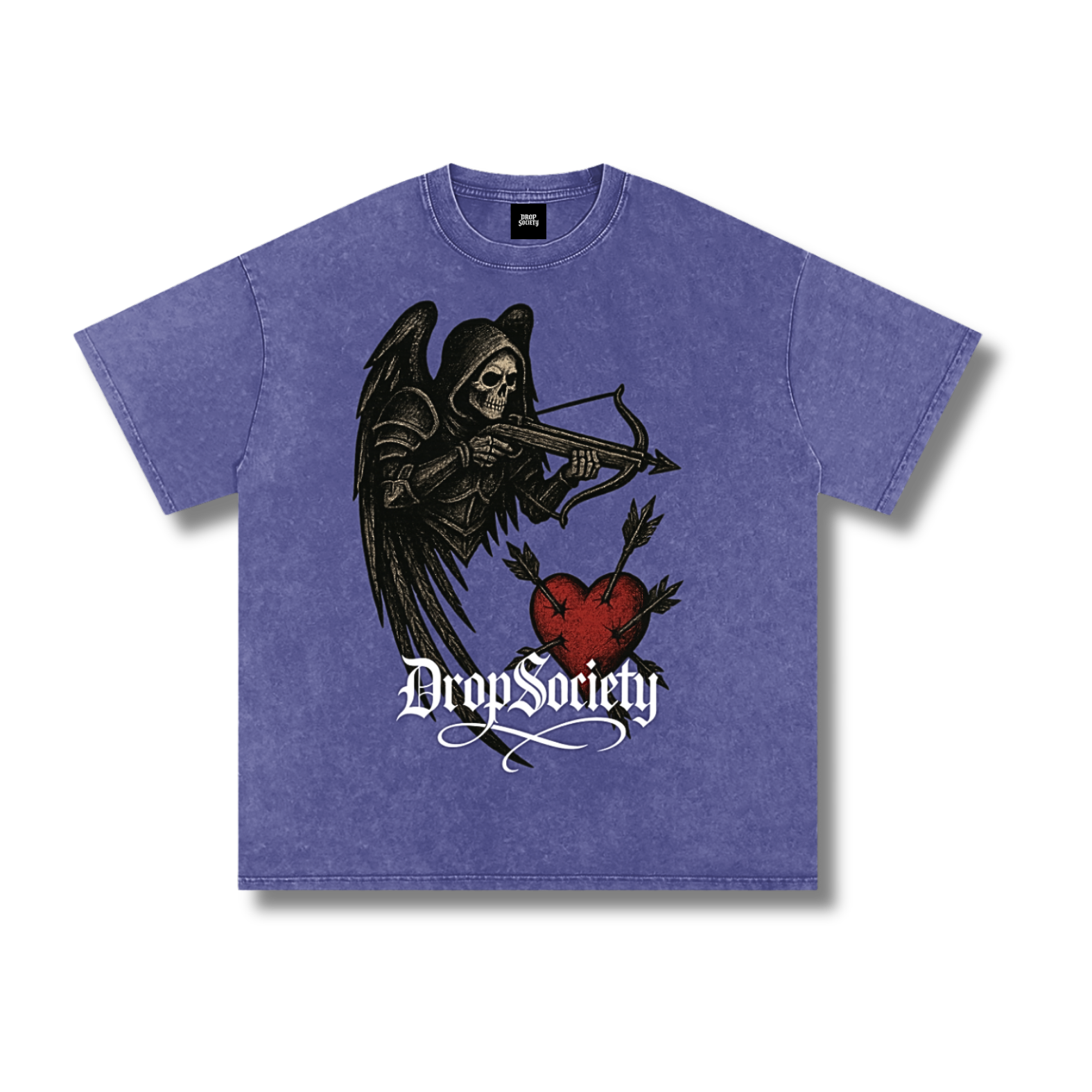 "Heart Seeker" Vintage Acid Wash Oversize T-Shirt ODMPOD