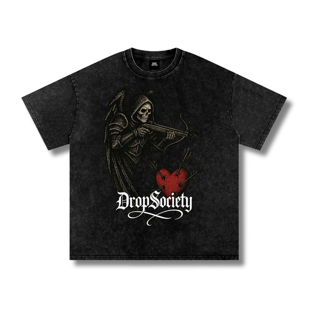 "Heart Seeker" Vintage Acid Wash Oversize T-Shirt ODMPOD