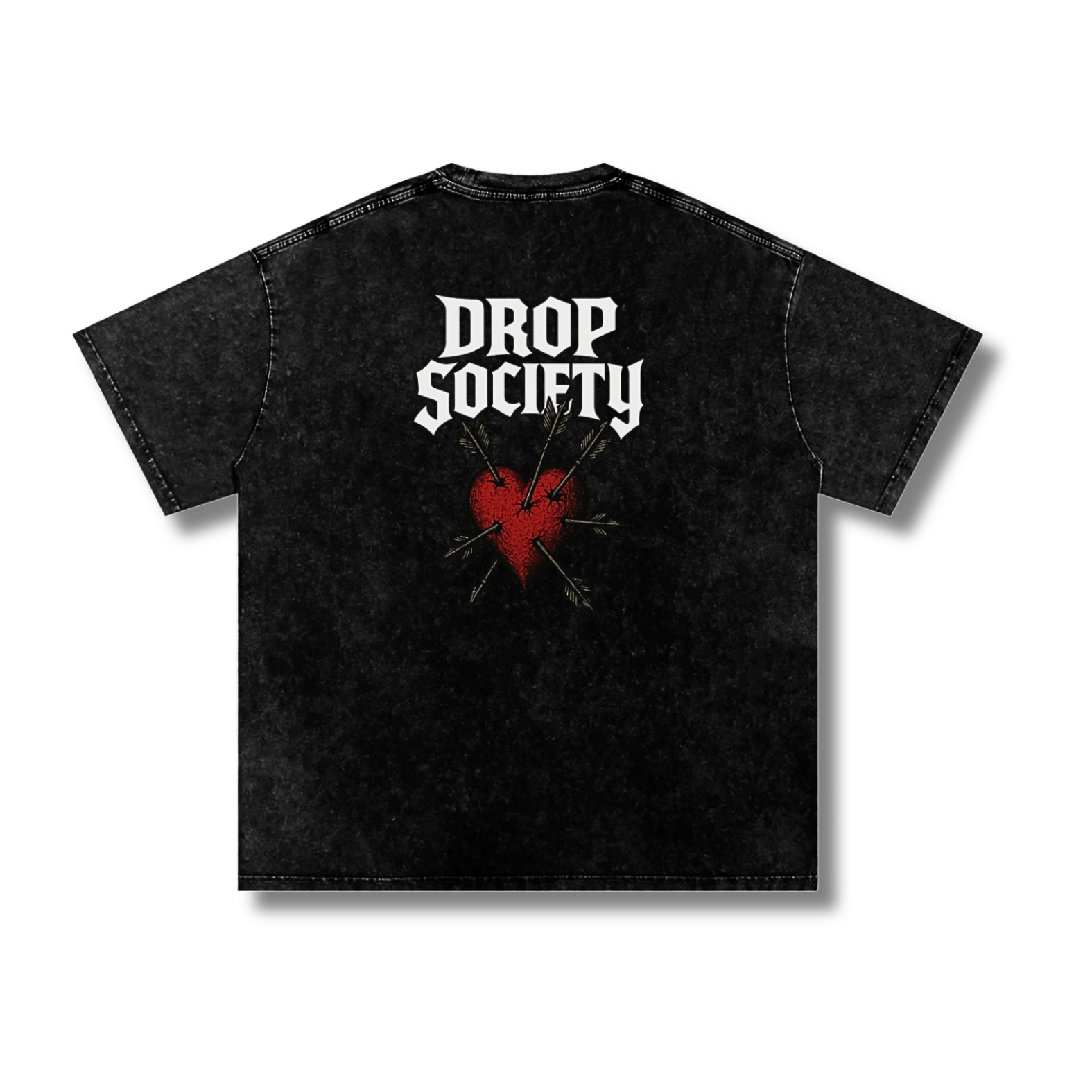 "Heart Seeker" Vintage Acid Wash Oversize T-Shirt ODMPOD