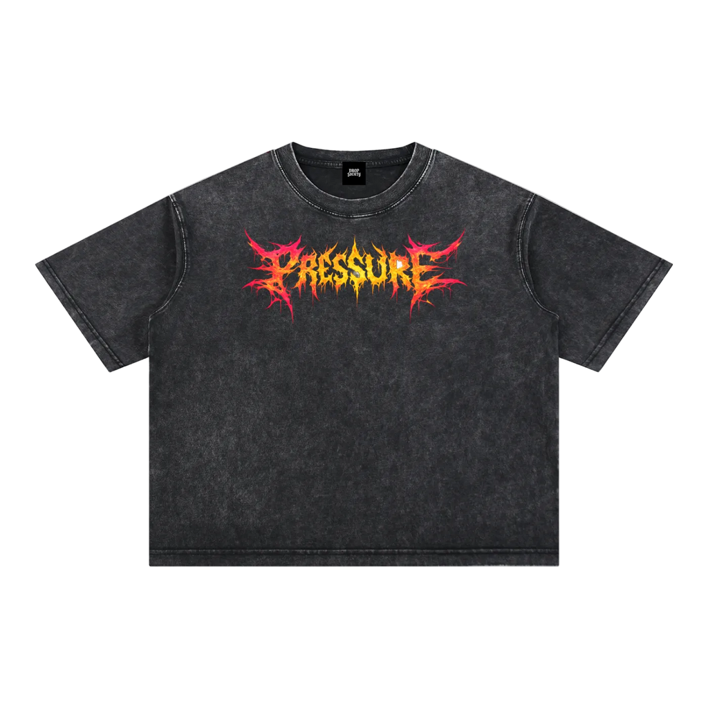 Mineral Wash Boxy Cotton T-Shirt ODMPOD