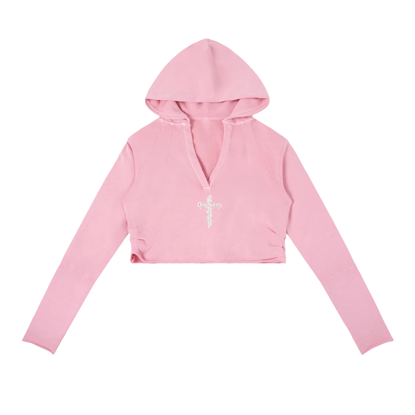 Perfect Sinner Vintage Washed Raw Edge Hoodie (Matches with pants) Drop Society