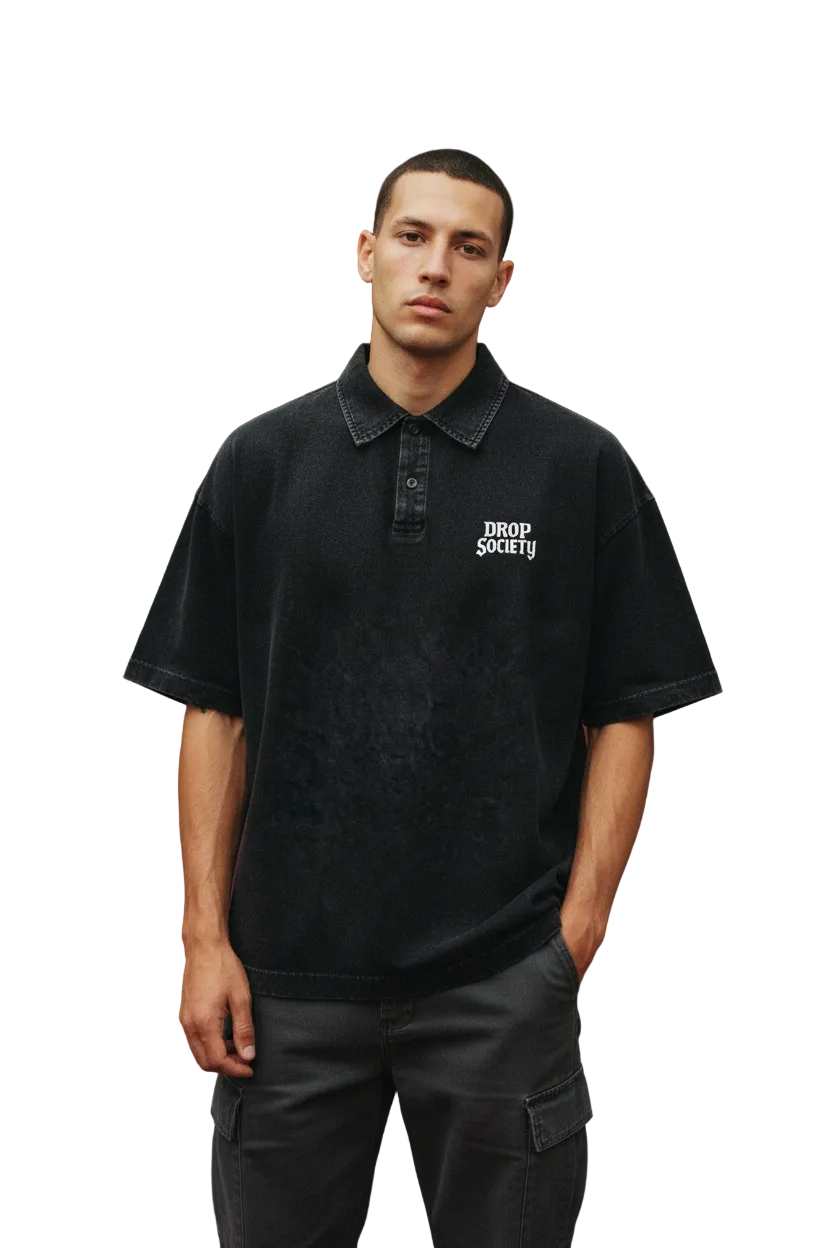 ANXIETY KILLER Heavyweight Polo – Urban Editorial on Backdrop 1.2