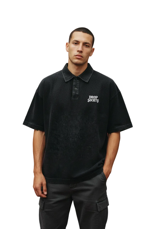 ANXIETY KILLER Heavyweight Polo – Urban Editorial on Backdrop 1.2