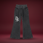 Vamp Initial Vintage Washed Flared Fleece Pants ODMPOD