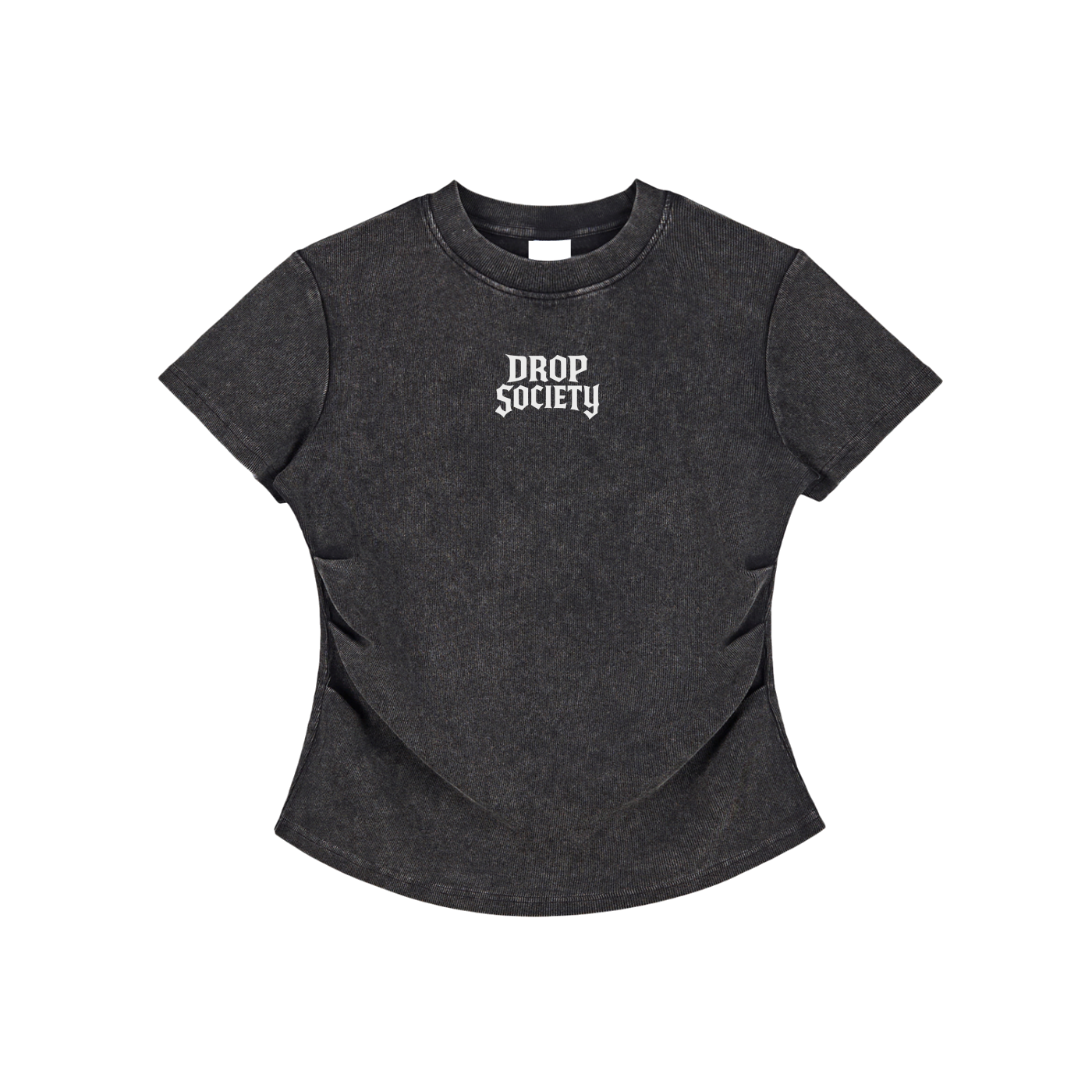Vintaged-Wash Bodycon Cotton T-Shirt ODMPOD