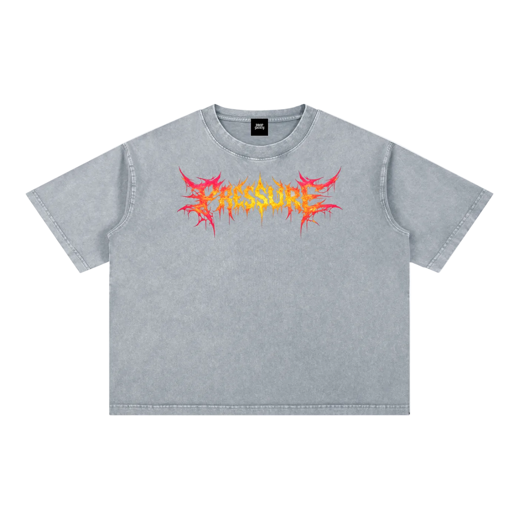 Mineral Wash Boxy Cotton T-Shirt ODMPOD