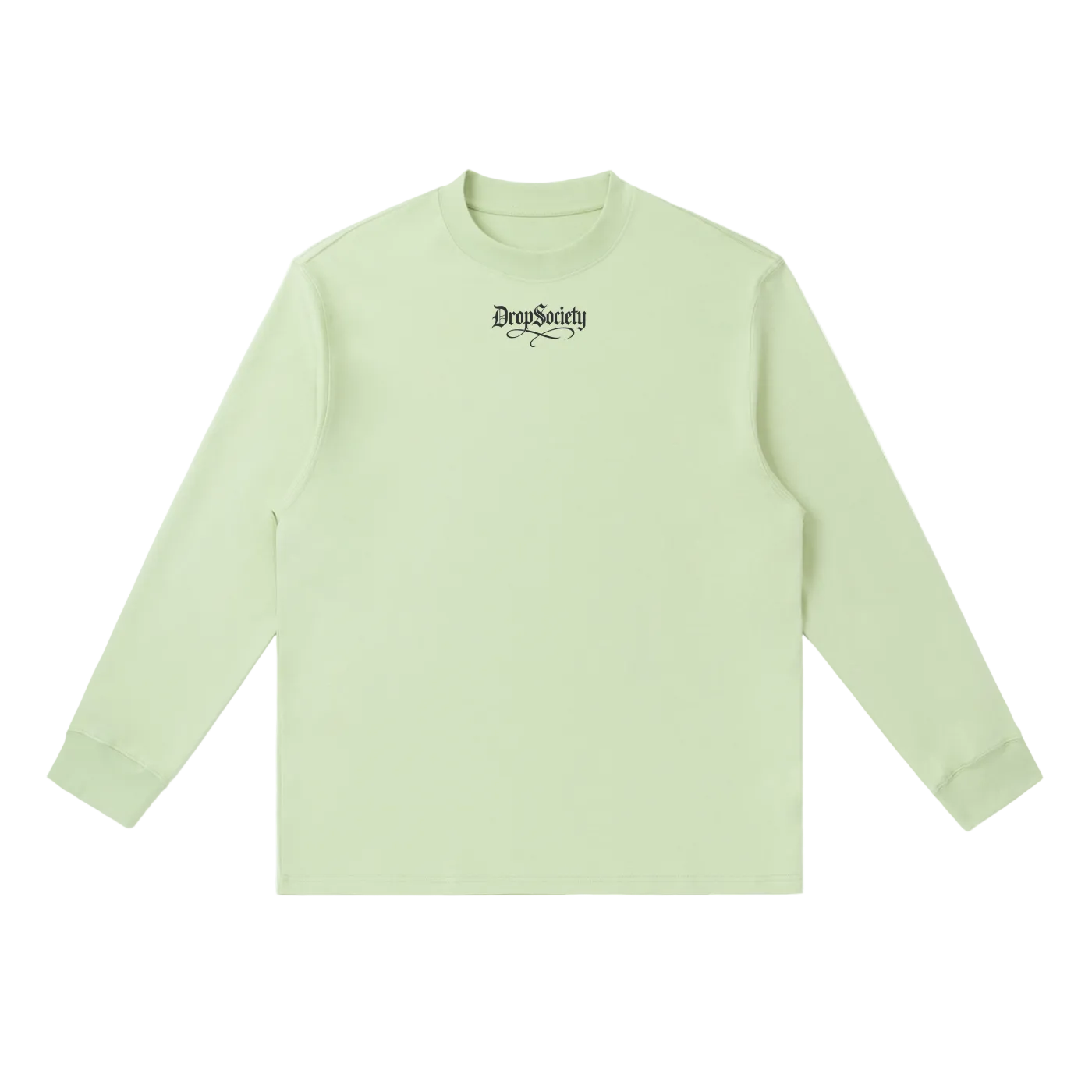 Drop Signature Essential Crewneck Long-Sleeve T-Shirt Drop Society