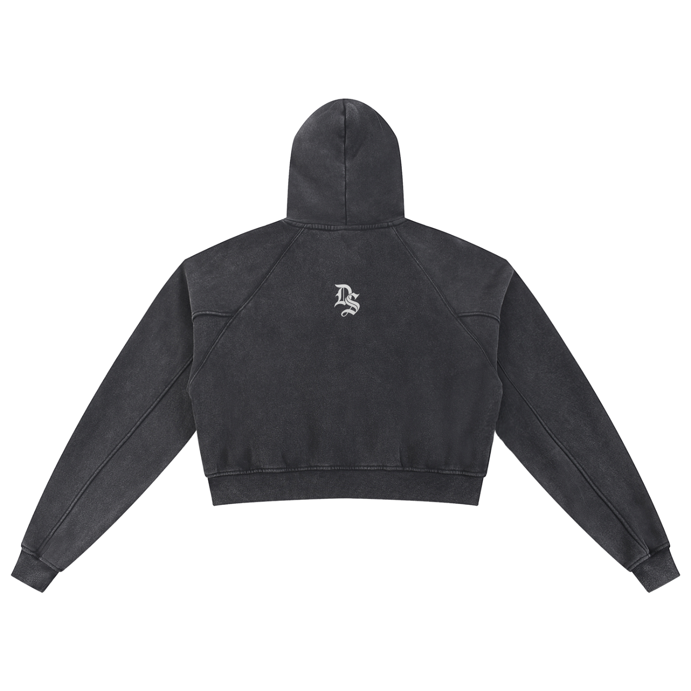 Drop Signature Snow Washed Cropped Hoodie ODMPOD