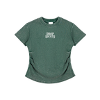 Vintaged-Wash Bodycon Cotton T-Shirt ODMPOD