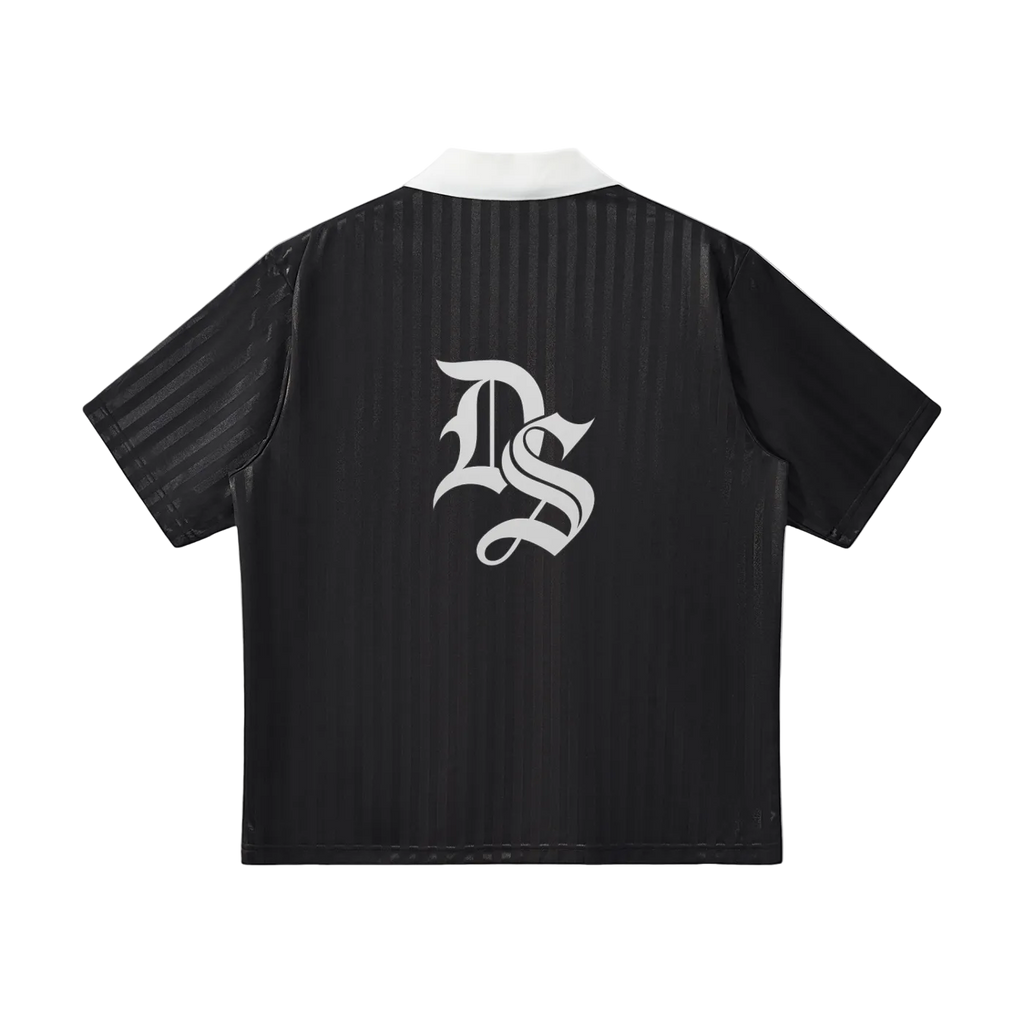 Contrast Collar Striped Soccer Jersey ODMPOD
