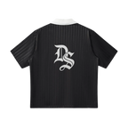 Contrast Collar Striped Soccer Jersey ODMPOD