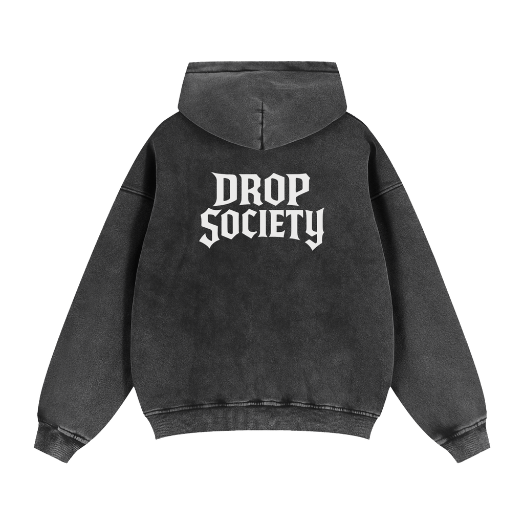 Zip-Through Boxy Fleece Hoodie ODMPOD