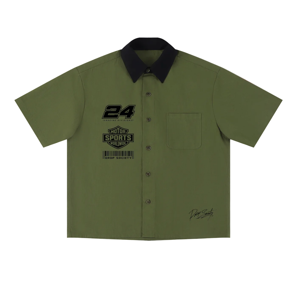 Unisex Color Block Short Sleeve Shirt ODMPOD