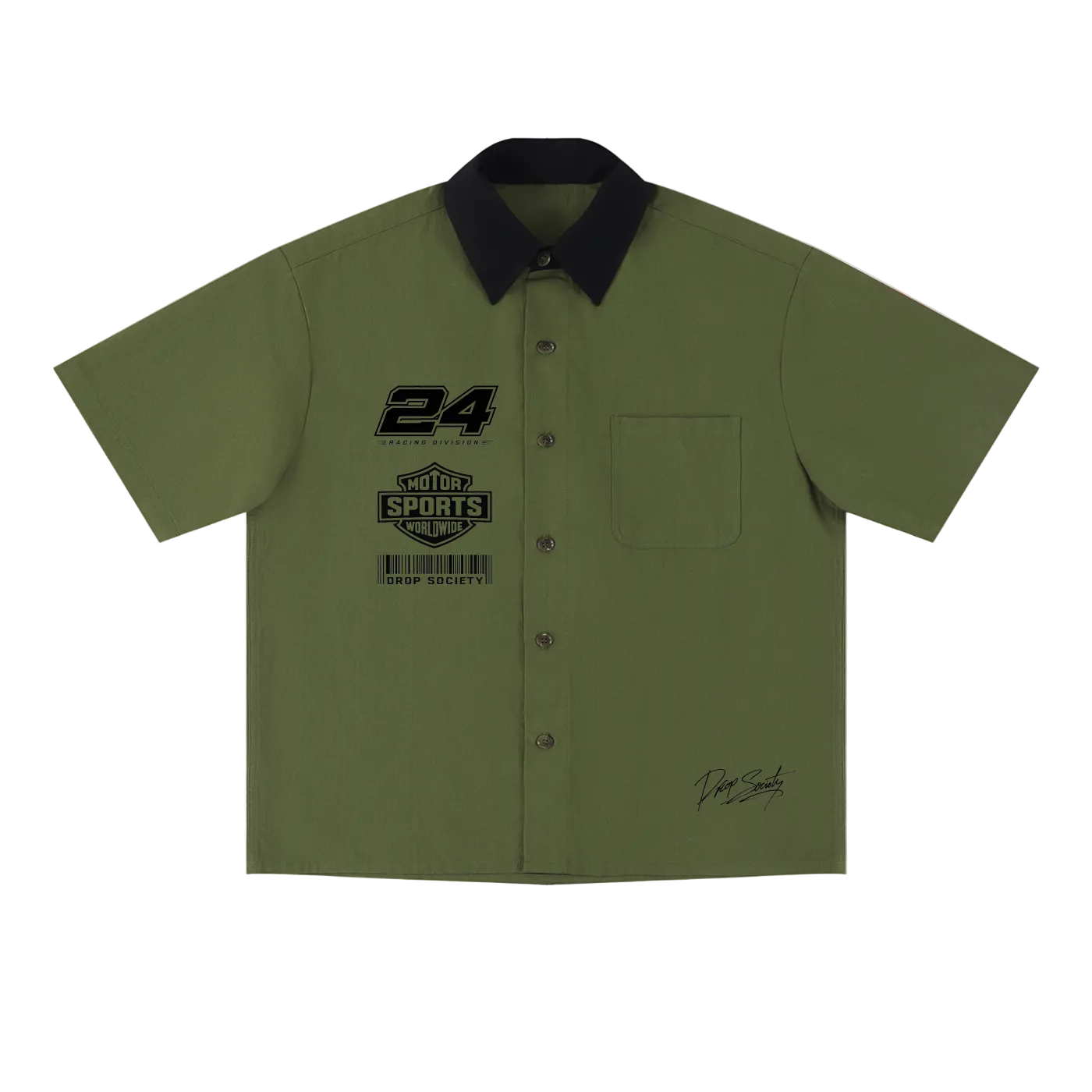 Unisex Color Block Short Sleeve Shirt ODMPOD