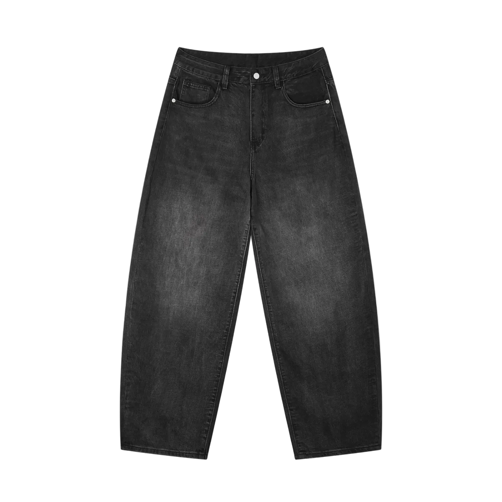 Men's Sunfade Vintage Wash Barrel Leg Jeans ODMPOD