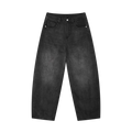 Men's Sunfade Vintage Wash Barrel Leg Jeans ODMPOD