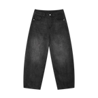 Men's Sunfade Vintage Wash Barrel Leg Jeans ODMPOD