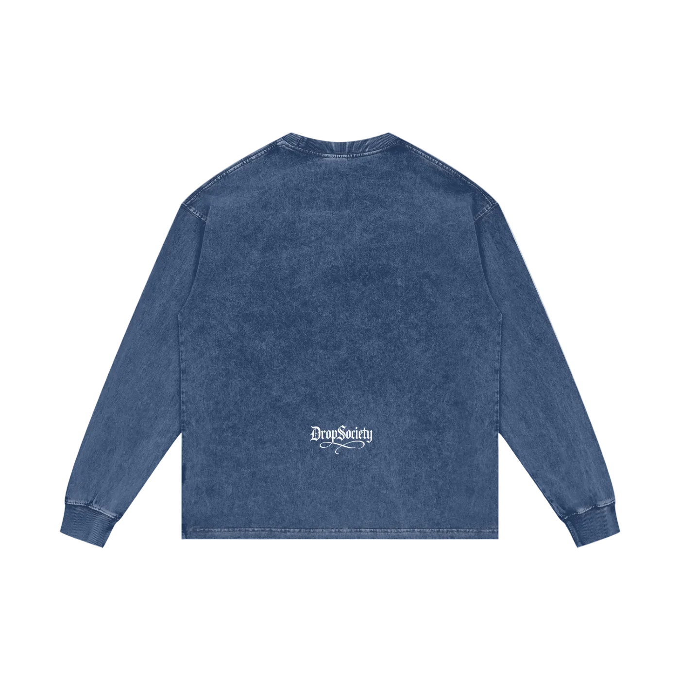 Drop Signature Acid Wash Oversize Long Sleeve T-Shirt ODMPOD
