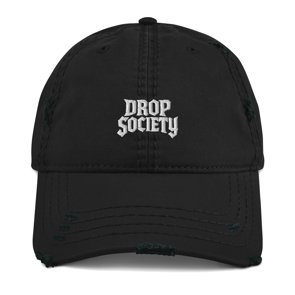OFFICIAL DROP DISTRESSED DAD HAT Drop Society