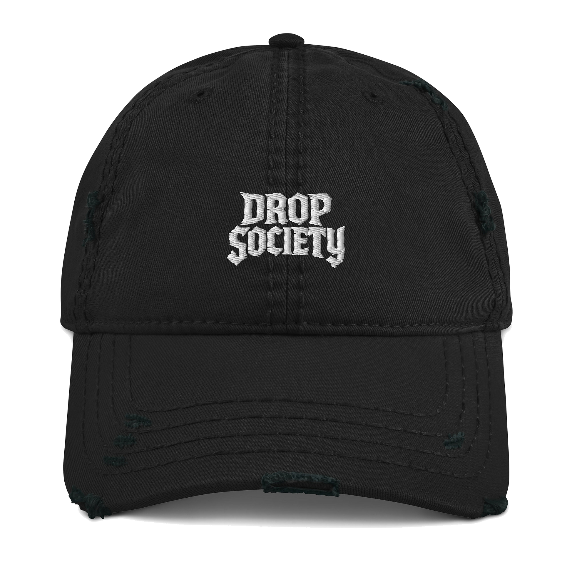 OFFICIAL DROP DISTRESSED DAD HAT Drop Society