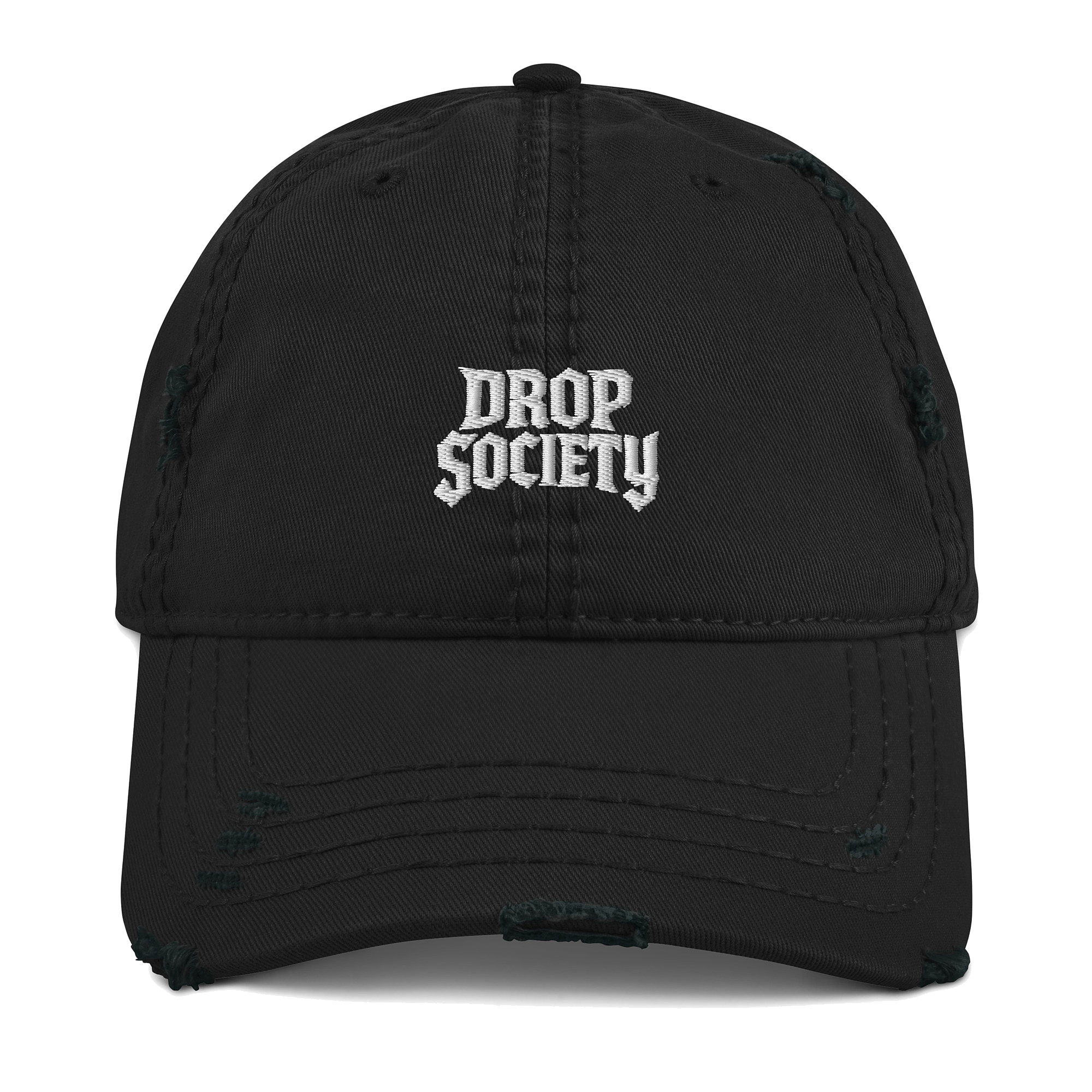 OFFICIAL DROP DISTRESSED DAD HAT Drop Society
