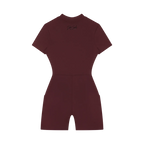Sovereign Heart Quarter-Zip Short Sleeve Romper Drop Society