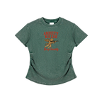 Vintaged-Wash Bodycon Cotton T-Shirt ODMPOD