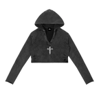 Perfect Sinner Vintage Washed Raw Edge Hoodie (Matches with pants) ODMPOD