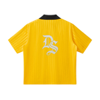 Contrast Collar Striped Soccer Jersey ODMPOD