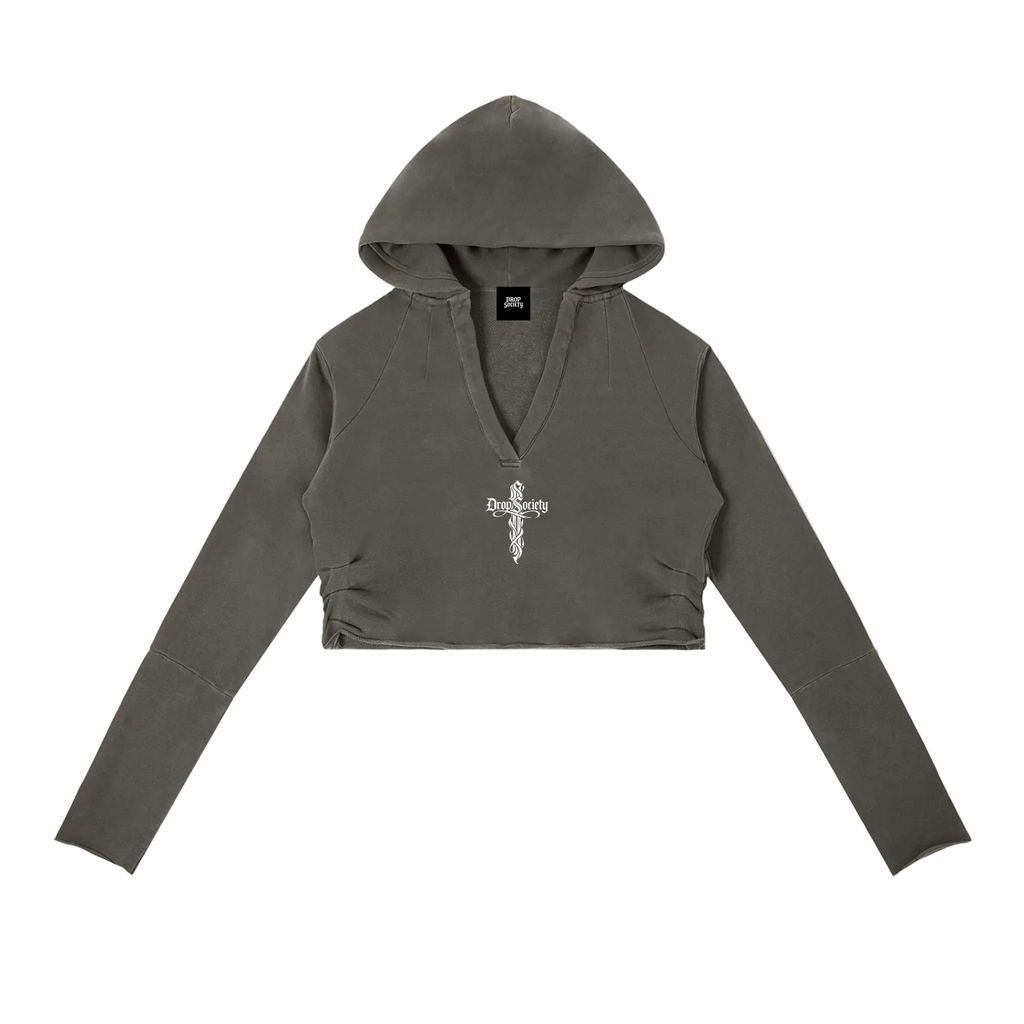Perfect Sinner Vintage Washed Raw Edge Hoodie (Matches with pants) ODMPOD