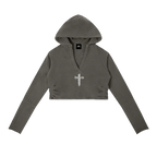 Perfect Sinner Vintage Washed Raw Edge Hoodie (Matches with pants) ODMPOD