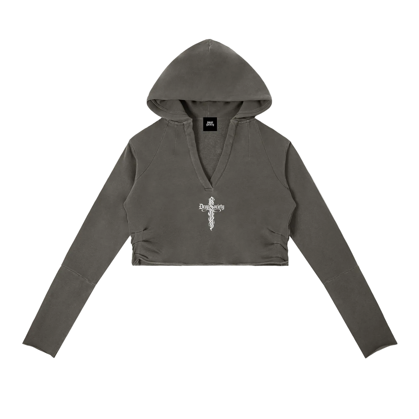 Perfect Sinner Vintage Washed Raw Edge Hoodie (Matches with pants) ODMPOD