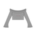 Sovereign Heart Off Shoulder Cropped Shirt ODMPOD